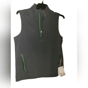 Sunice Kiefer Windwear Vest  Charcoal/Moss Green SZ S